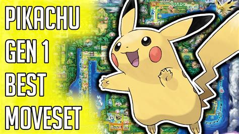 ash's pikachu moves|pikachu moveset gen 1.